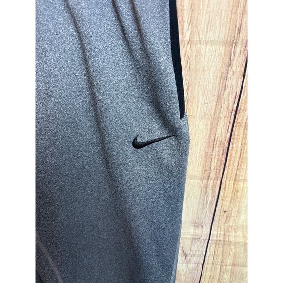 Nike Boy's Straight Leg Athletic Pants Drawstring Waist Pockets Gray Size L - Picture 2 of 8